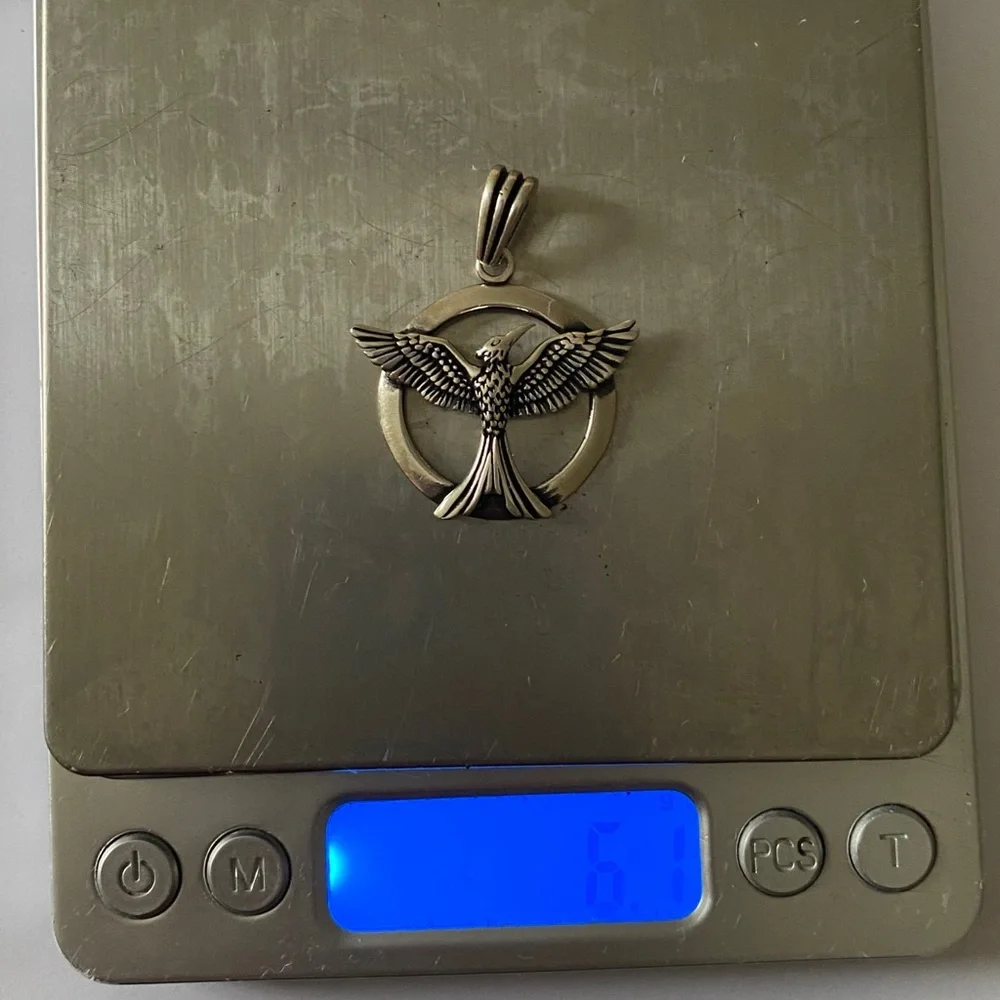 925 Sterling silver eagle unisex pendant